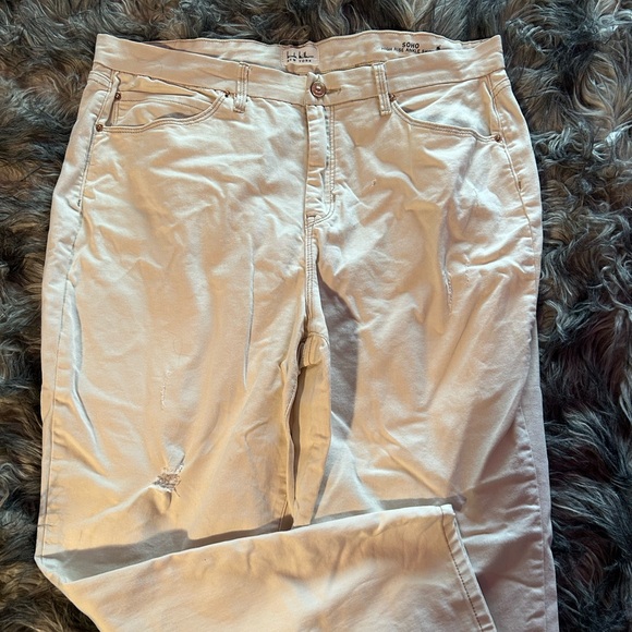 ⭒ nicole miller beige jeans - Picture 2 of 6